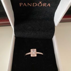 Rose Gold Pandora Ring Size 6